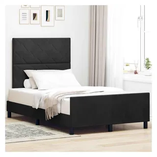 vidaXL Boxspringbett 120 x 190 cm Schwarz
