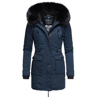 Navahoo Damen, Winter-Kurzmantel Luluna Prc mit Kunstfellkapuze - XS