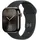 GPS + Cellular 42 mm Titangehäuse schiefer Sportarmband schwarz S/M