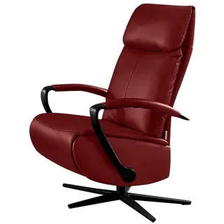 W.SCHILLIG Relaxsessel rumbaa, wahlweise mit Doppelmotor, in Größen S, M & L, mit 5-Sternfuß rot 68 cm x 113 cm x 83 cm