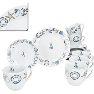 Mambocat Neptun Kaffeeservice 18-tlg. maritim