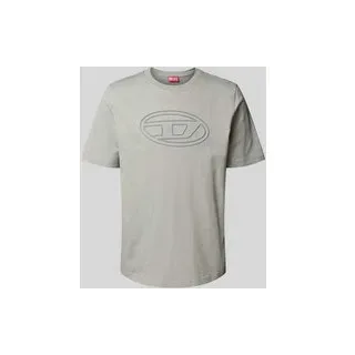 T-Shirt mit Label-Detail, Hellgrau, $listsize[$i].replace('"','"')