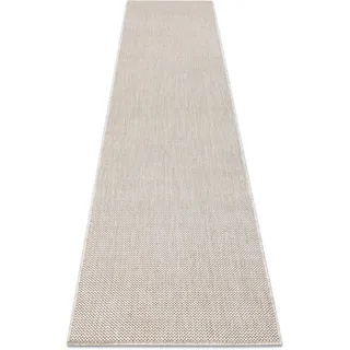 RugsX Sion Teppichläufer 70 x 300 cm Beige/Weiß