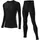Langarm-basisschicht-set Schwarz 46