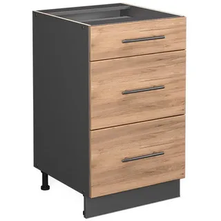Vicco Unterschrank Fame-Line 50 x 52 x 82 cm Gold