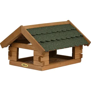 Dobar Vogelhaus Blockhaus mit Bitumendach 38 cm x 31 cm x 23 cm FSC®