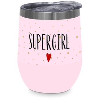 Thermobecher Supergirl aus Edelstahl