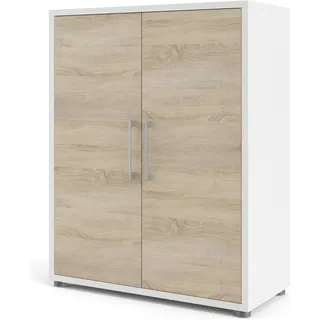 VCM Prisme Aktenschrank 89 x 40 x 113 cm Weiß