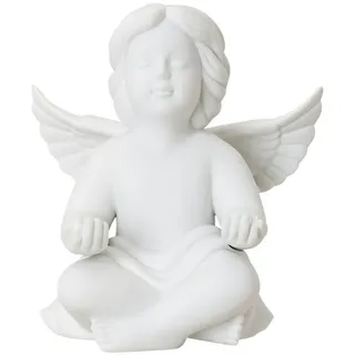 Rosenthal Dekofigur Engel gross Engel Meditation bunt|weiß