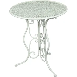 Garden Pleasure Gartentisch LASCAR weiß rund 60,0 x 60,0 x 70,0 cm