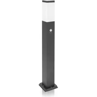 LED Wegeleuchte eckig 80cm mit Bewegungsmelder anthrazit