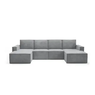 Wohnlandschaft  Orto , grau , Maße (cm): B: 320 H: 93