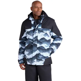 Mountain Warehouse Dusk Skijacke für Herren - Wasserbeständige Snowboardjacke, Fleecefutter, Schneerock, Kapuze und Bündchen zum Verstellen - Ideale Winterjacke - M