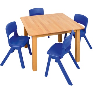 Spar-Set Massiv Eins Tischhöhe: 72 cm, Sitzhöhe: 43 cm