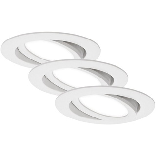 Briloner Leuchten LED Einbauleuchte »7114-436«, schwenkbar, LED fest verbaut, Warmweiß, weiß, LED, Einbaustrahler, Einbauspot weiß