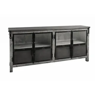 MASSIVMOEBEL24.DE Sideboard 180 x 90 x 40 cm Grau