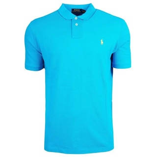 Ralph Lauren Poloshirt Ralph Lauren Herren Poloshirt Herren Classic Fit – Poloshirt blau|gelb L
