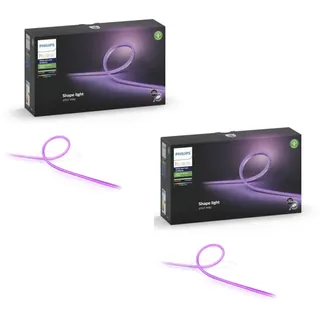 Philips Hue Lightstrip Outdoor 5m White & Col. Amb. 1600lm BT, 2er Pack
