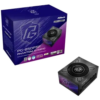 ASRock Phantom Gaming PG-850PSF SFX PSU 1000W 80Plus & Cybenetics Platinum Full Modular ATX3.1 & PCIe5.1 Ready mit Dual Color 12V-2x6 Kabel