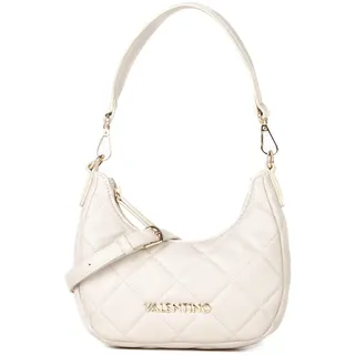 Valentino Ocarina Schultertasche Kunstleder Beige
