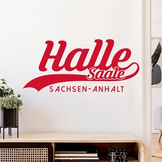 Halle Saale Sachsen-Anhalt Wandtattoo Wandaufkleber Wall Sticker - Dekoration, Küche, Wohnzimmer, Schlafzimmer, Badezimmer