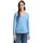 Front Logo Coin Pullover Mit V-ausschnitt Sea Blue Melange M