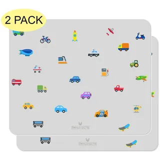 tinyloaders 2x SET Platzdeckchen, Platzmatte, Tischset, Unterlage 43 cm x 34 cm, Vehicles | Gr.: onesize