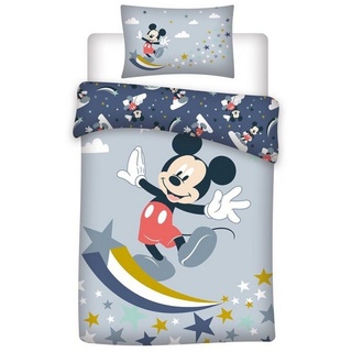 Babybettwäsche Disney Mickey Maus Baby Kleinkinder Bettwäsche Set, Disney, 2 teilig, Größe: 100x135 cm - 40x60 cm bunt