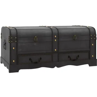 vidaXL Truhenbank Antik Schwarz 90 x 51 x 42 cm