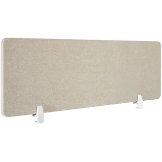 Tectake Schreibtisch Trennwand 130 x 40 x 2,2 cm