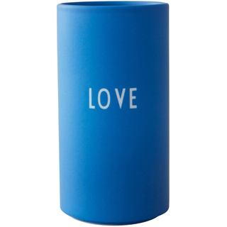 Design Letters - AJ Favourite Porzellan Vase, Love / kobaltblau