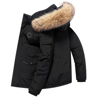 G&F Daunenjacke Männer Daunenmantel Wasserabweisend Winddicht Gemütlich Winter Puffer Jacken M-3XL (Color : Black, Size : Medium)
