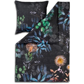 ESTELLA Mako-Satin Bettwäsche Midnight Multicolor 1 Bettbezug 135 x 200 cm + 1 Kissenbezug 80 x 80 cm