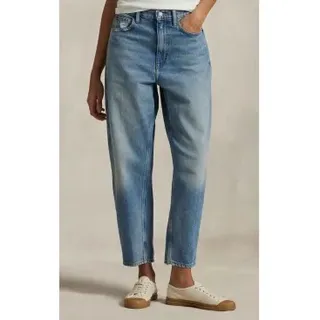 Polo Ralph Lauren für Damen. 211969409001 Jeans Curved Tapered blau (30/32), Lässig, Baumwolle, Denim