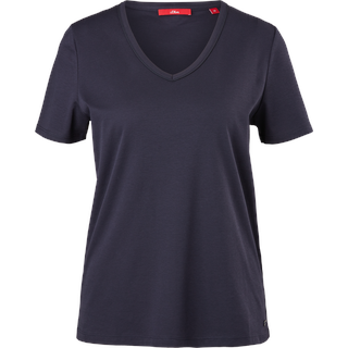 s.Oliver - T-Shirt aus Baumwolle, Damen, blau, 38