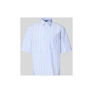 Regular Fit Freizeithemd aus reiner Baumwolle, Hellblau, L
