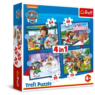 Trefl S.A. Paw Patrol 4 in 1 35/48/54/70 Teile
