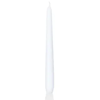 Wiedemann Kerzen weiße Spitzkerzen  300 x 25 mm, 12 Stück