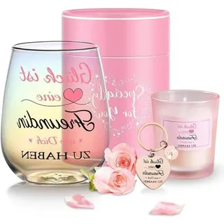 Famanu Weinglas 480 ml - Geschenk für Frauen, personalisiert