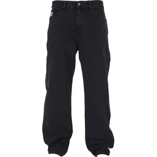 Karl Kani Retro Baggy Workwear Denim Schwarz 38