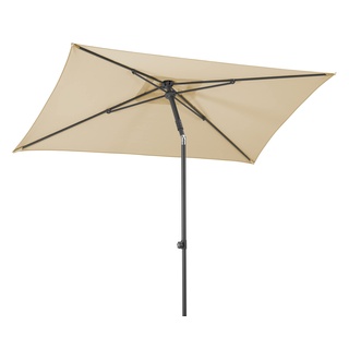 Schneider-Schirme Sonnenschirm Sevilla, natur, 240 x 140 cm rechteckig, 667-02, Gestell Stahl, Bespannung Polyester, 4.6 kg