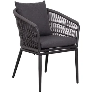deVries Genua Diningsessel Rope 63 x 63 x 78 cm grau
