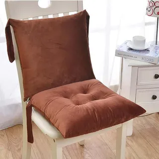 MSNCS Stuhlkissen Sitzkissen mit Rückenlehne Sitzkissen für Esszimmerstühle 40 x 80 cm Stuhlkissen mit Bändern rutschfeste Sitzpolster für Die Küche Sitzauflagen Outdoor und Indoor(F)