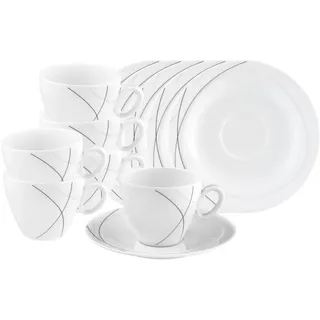 SELTMANN WEIDEN Trio Highline Kaffeetasse 0,23 l Grau 6 St.