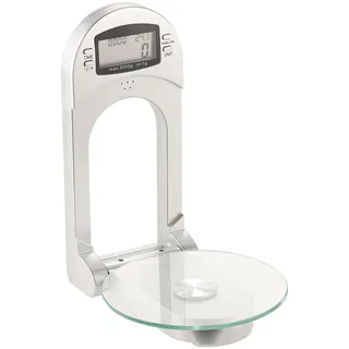 Digitale Küchenwaage zur Wandmontage, klappbar, Timer, 3 kg Tragkraft