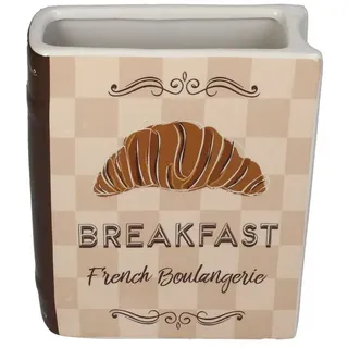 Kersten BV Dekovase Vase Buch, Dolomite - Breakfast Croissant (1 St) beige|braun