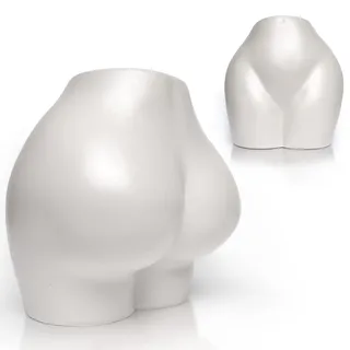 Camtoms Butt Vase für Dekoration, Po-Übertopf, weibliche Form, Körpervase, einzigartige, moderne, freche Vase, niedliches, minimalistisches Akzentstück, Keramik-Blumenvase, Skulptur,