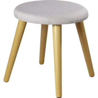 Echtwerk Sitzhocker Skandi Strukturstoff 40 x 42 x 40 cm Grau