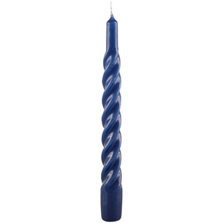 CERERIA DI GIORGIO risthò Kerzen TORTIGLIONE lackiert, Wachs, Blau, 2.2 x 2.2 x 21 cm, 6 Stück