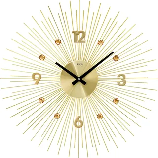AMS Wanduhr 50,0 cm W9611 gold